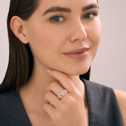 Кольцо из серебра из серебро — вид 5