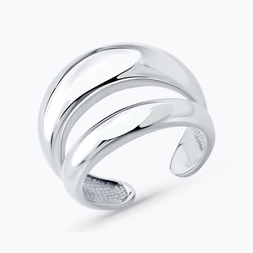 Кольцо из серебра - видео на модели