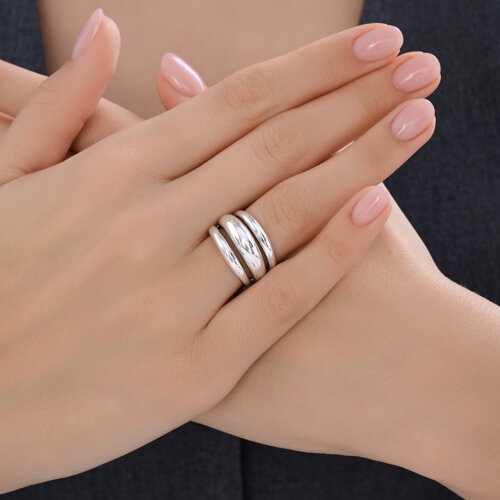 Кольцо из серебра из серебро — вид 3