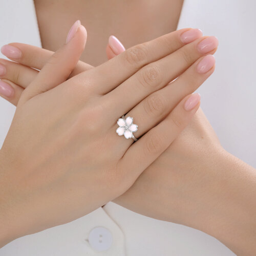 Кольцо из серебра с эмалью из серебро — вид 3