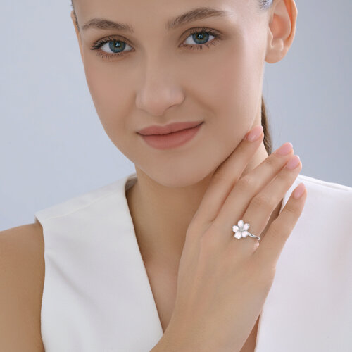 Кольцо из серебра с эмалью из серебро — вид 4