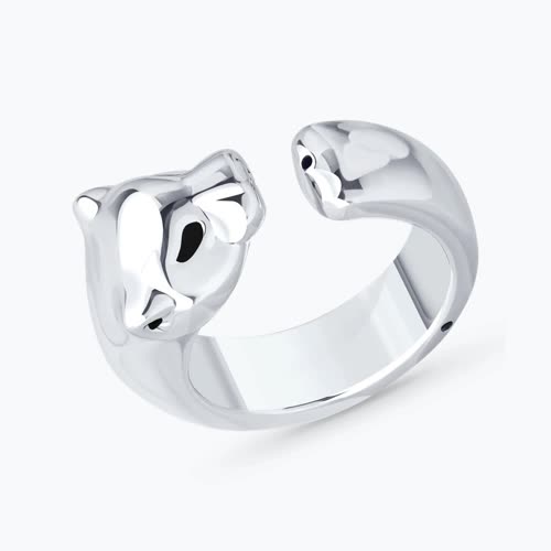 Кольцо из серебра с эмалью - видео на модели