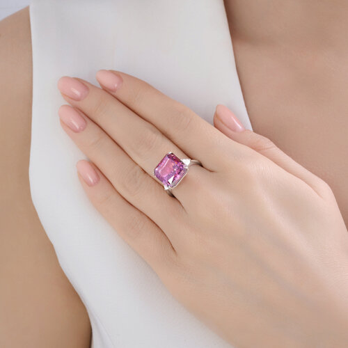 Кольцо из серебра с фианитами из серебро — вид 4