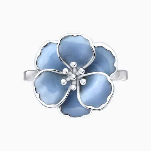 Кольцо из серебра с эмалью из серебро — вид 2