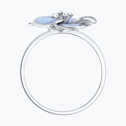 Кольцо из серебра с эмалью из серебро — вид 3