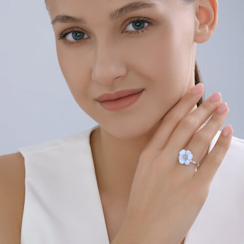 Кольцо из серебра с эмалью из серебро — вид 5