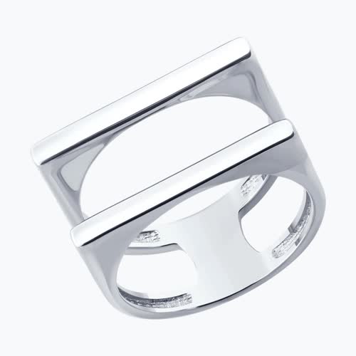 Кольцо из серебра - видео на модели