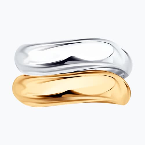 Кольцо из золочёного серебра из серебро — вид 2