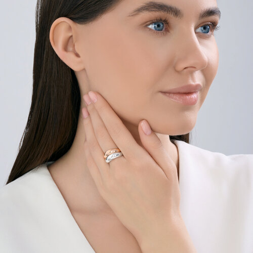 Кольцо из золочёного серебра из серебро — вид 4