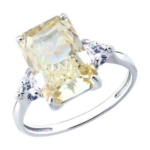 Кольцо из серебра с фианитами - видео