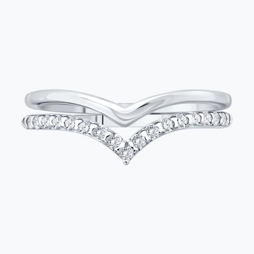 Кольцо из серебра с фианитами из серебро — вид 2