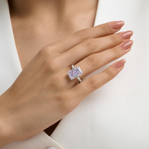 Кольцо из серебра с фианитами из серебро — вид 4