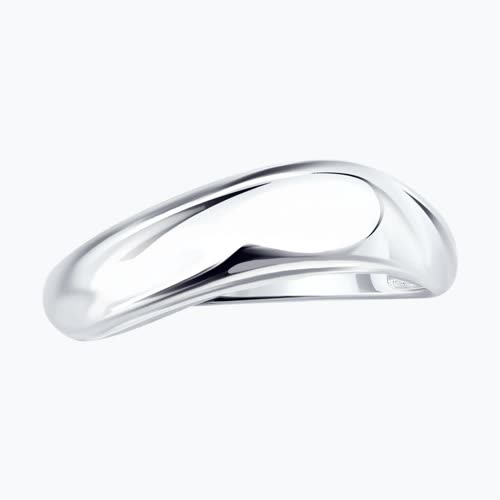 Кольцо из серебра из родированное серебро — вид 3