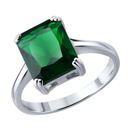 Кольцо из серебра с фианитом из серебро