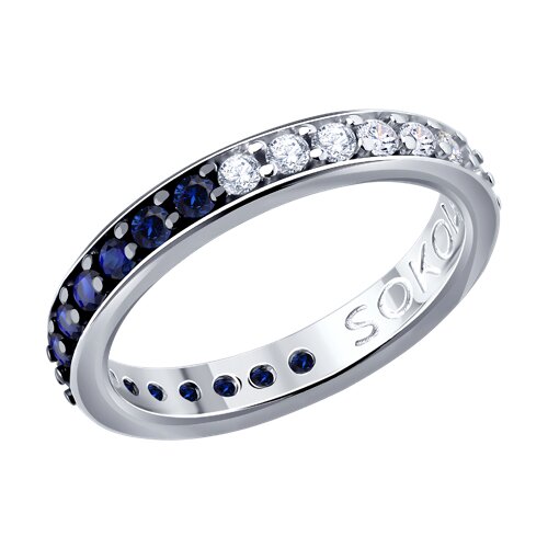 Кольцо из серебра с фианитами - видео