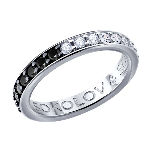 Кольцо из серебра с фианитами - видео