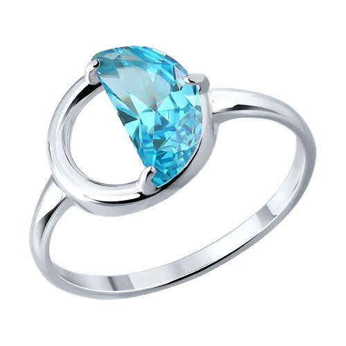 Кольцо из серебра с фианитом - видео