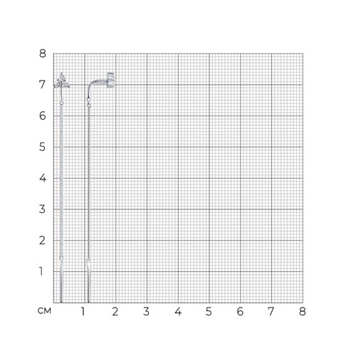 Серьги-цепочки из серебра с фианитами из серебро — вид 4