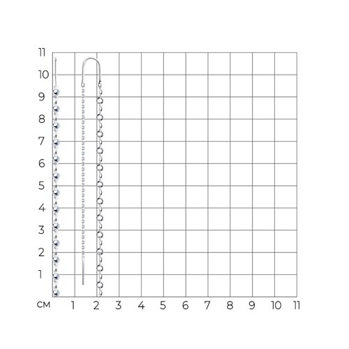 Серьги-цепочки из серебра из серебро — вид 4