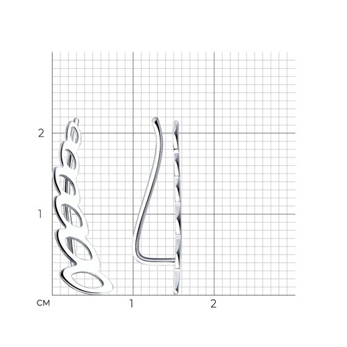 Серьги из серебра из серебро — вид 5