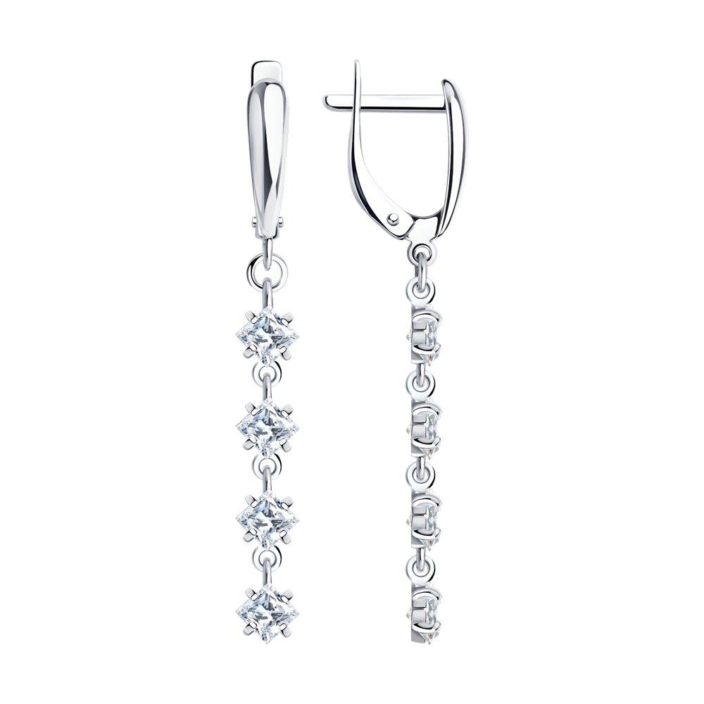 серьги из серебро