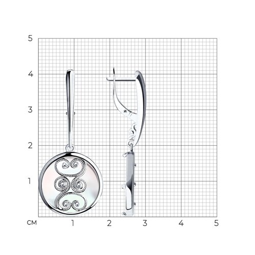 серьги из серебро — вид 4