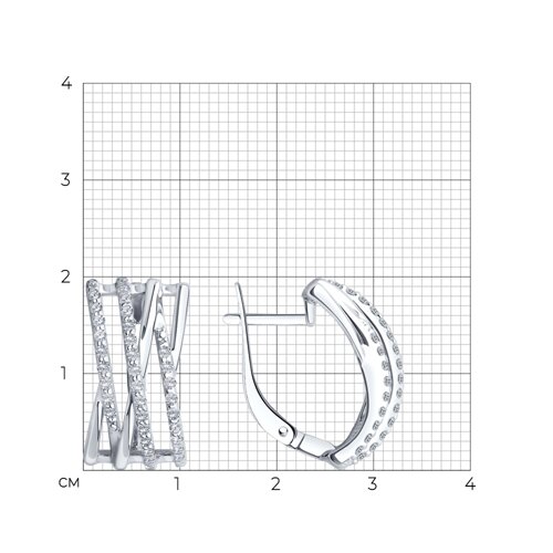 серьги из серебро — вид 5