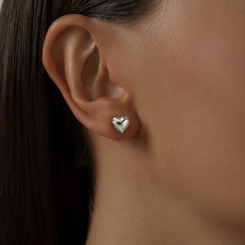 Серьги-пусеты из серебра из серебро — вид 3