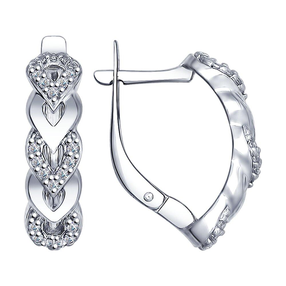 серьги из серебро