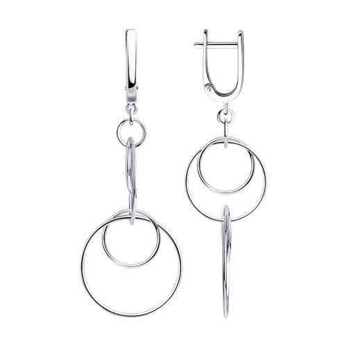 Серьги из серебра - видео на модели