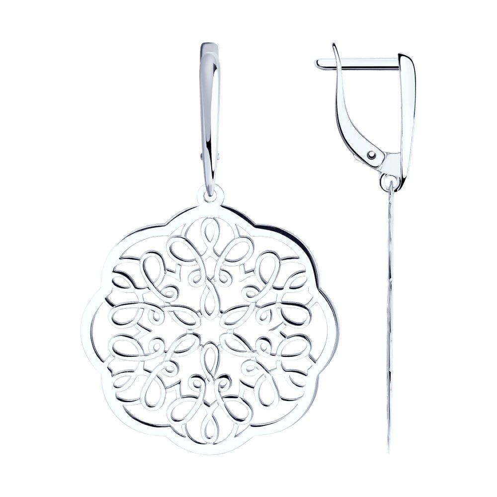 Серьги из серебра - видео на модели