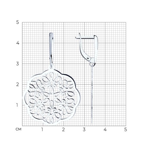 Серьги из серебра из серебро — вид 5