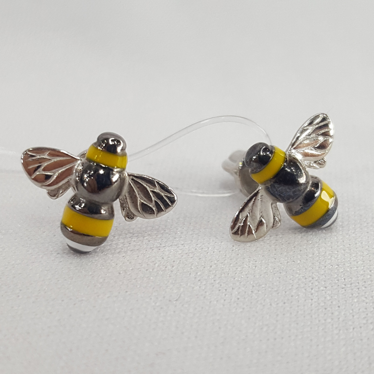 Серьги из серебра с эмалью - видео на модели