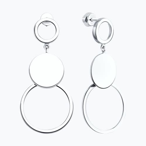 Серьги из серебра из серебро — вид 2