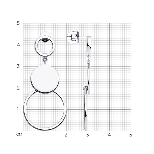 Серьги из серебра из серебро — вид 5
