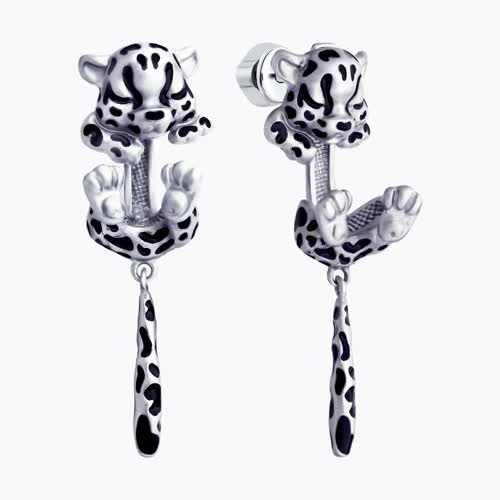 Серьги из серебра с эмалью из серебро — вид 2