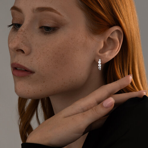 серьги из серебро — вид 3