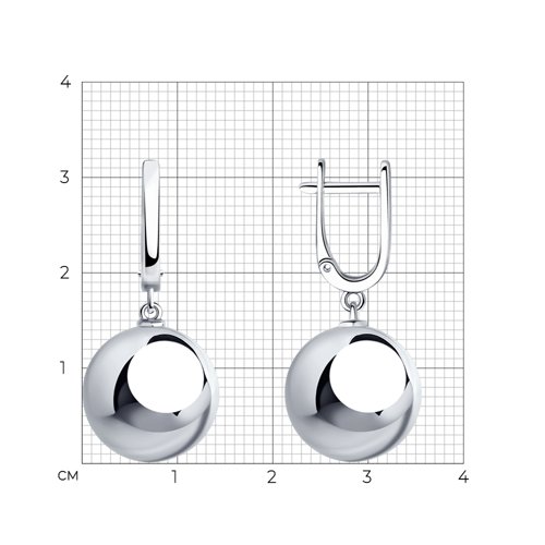 Серьги из серебра из серебро — вид 4