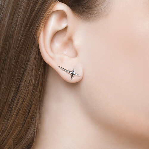 Серьги из серебра из серебро — вид 2