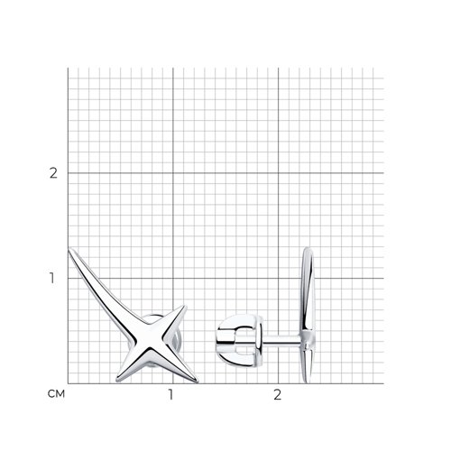 Серьги из серебра из серебро — вид 7