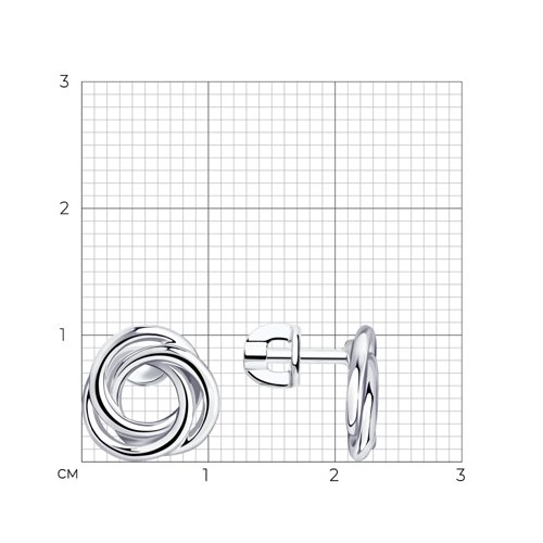 Серьги из серебра из серебро — вид 5