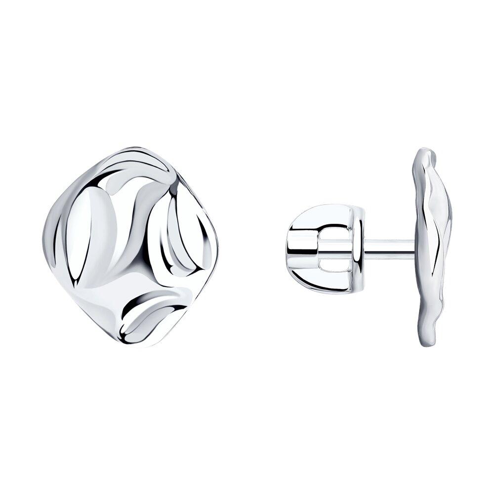 Серьги из серебра - видео на модели