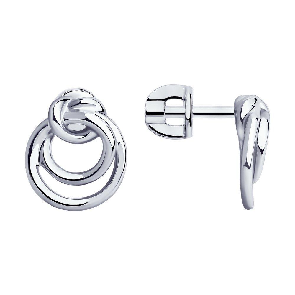 Серьги из серебра - видео на модели