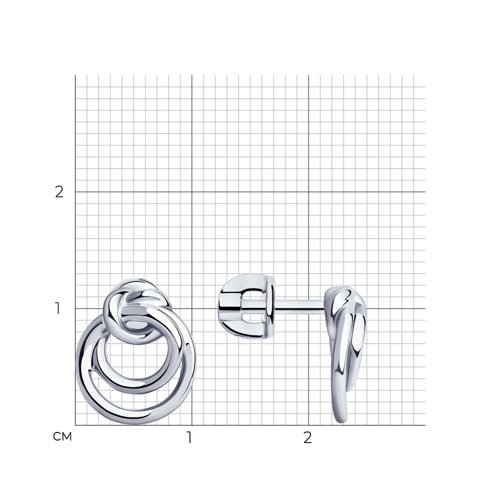Серьги из серебра из серебро — вид 3