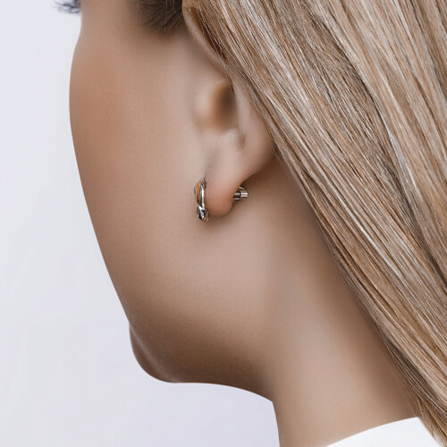 Серьги из серебра с эмалью из серебро — вид 2