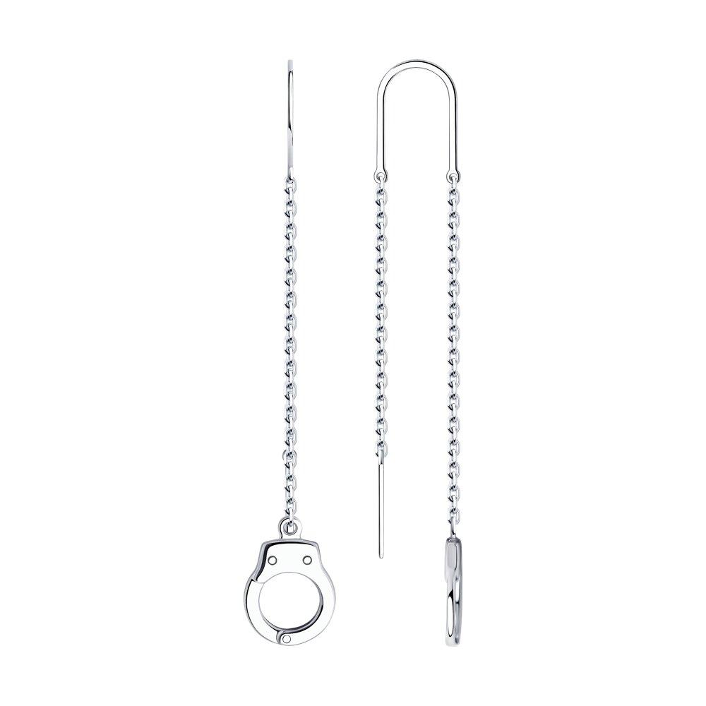 Серьги из серебра - видео на модели