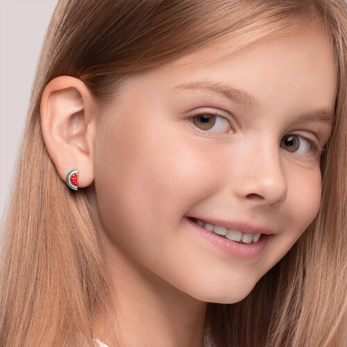 Серьги из серебра с эмалью из серебро — вид 2