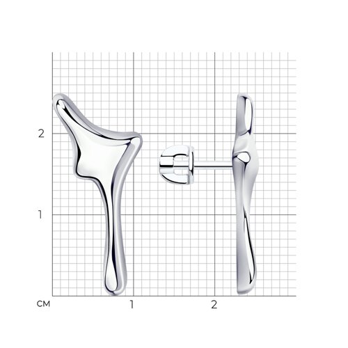 Серьги из серебра из серебро — вид 5