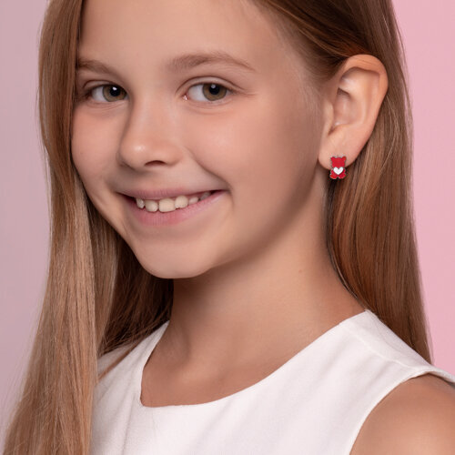 Серьги из серебра с эмалью из серебро — вид 2