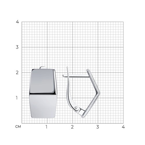 Серьги из серебра из серебро — вид 4